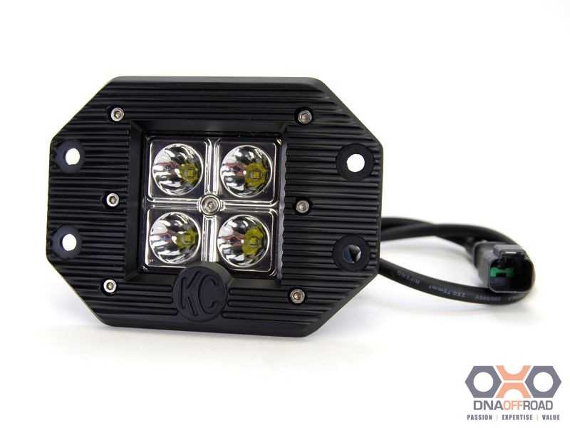Flush Mount feature CREE LEDs in a 8° spot beam pattern DNA Off Road