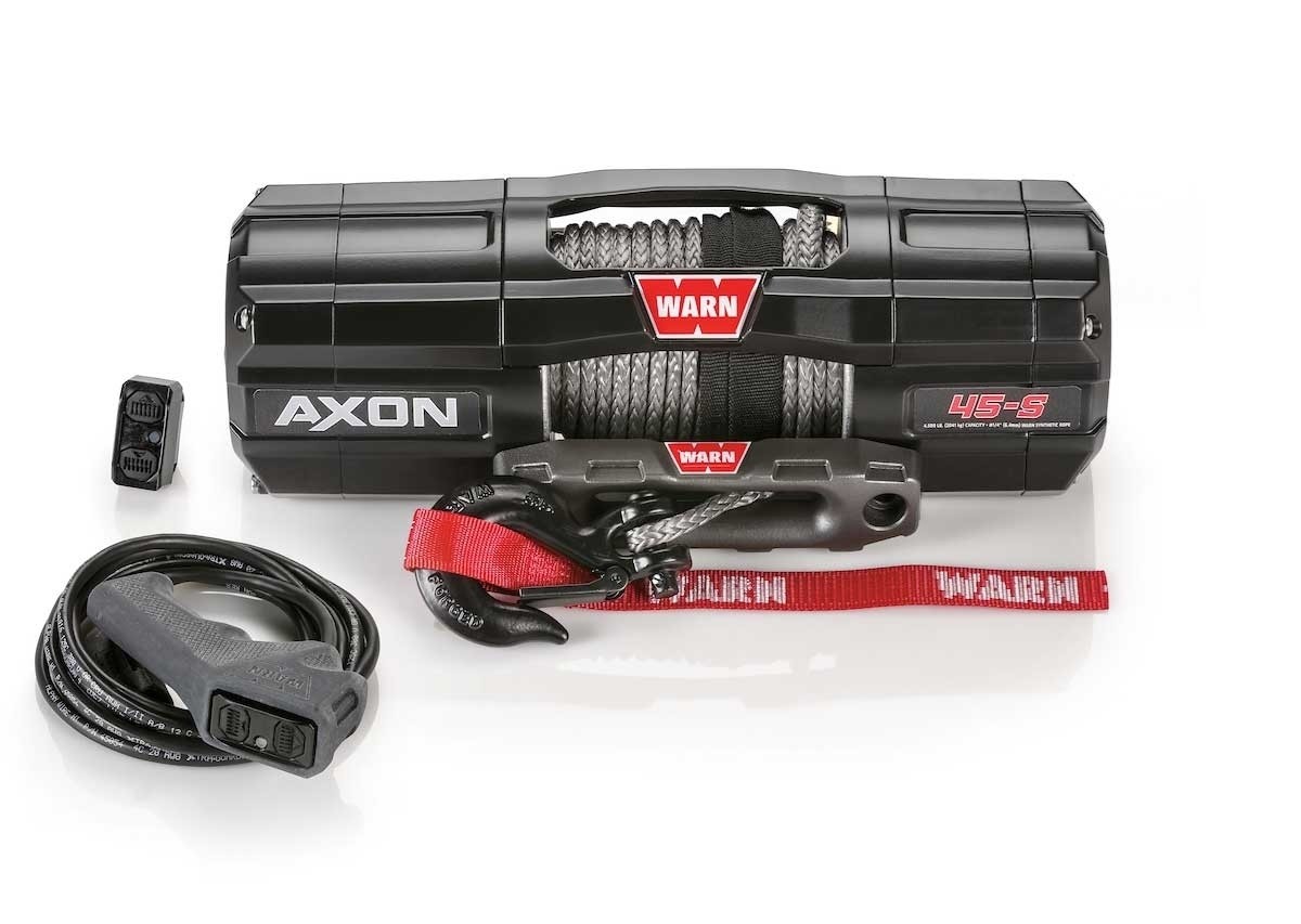 Warn AXON 45-S ATV Winch - 15m Synthetic Rope