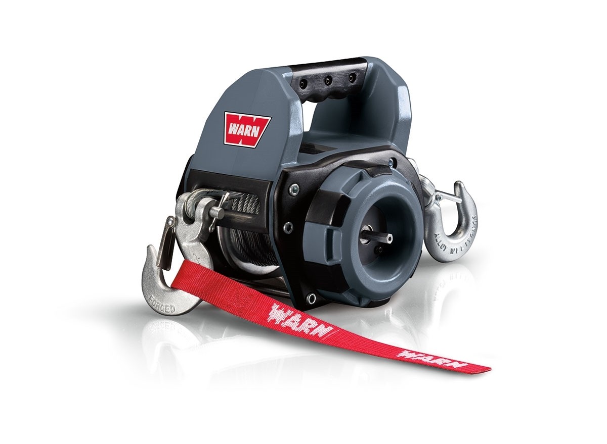 Warn drill winch - drill powered portable winch with wire cable [new model 101570]