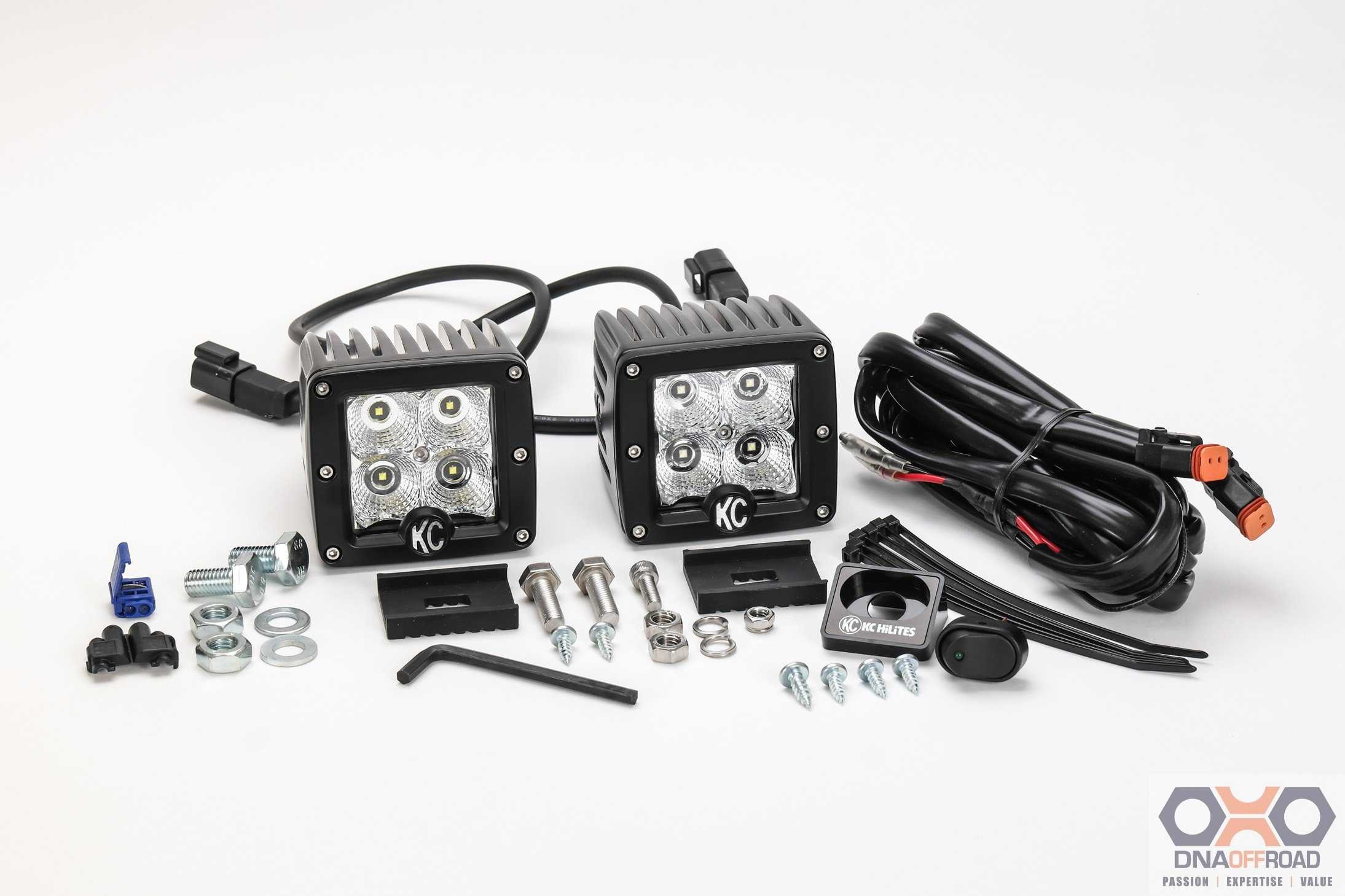 KC HiLiTES 3" C-Series C3 LED pair pack system