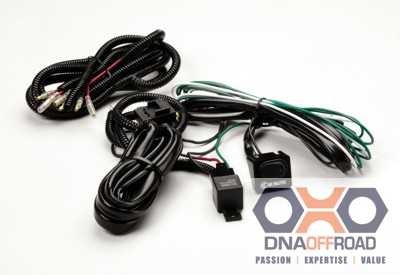 KC HiLiTES extended roof mount relay wiring harness