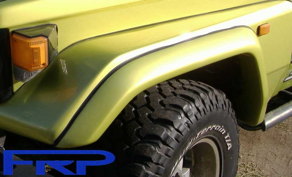 Factory style flares Landcruiser 75, 78 & 79 Series PRE VDJ (front pair)