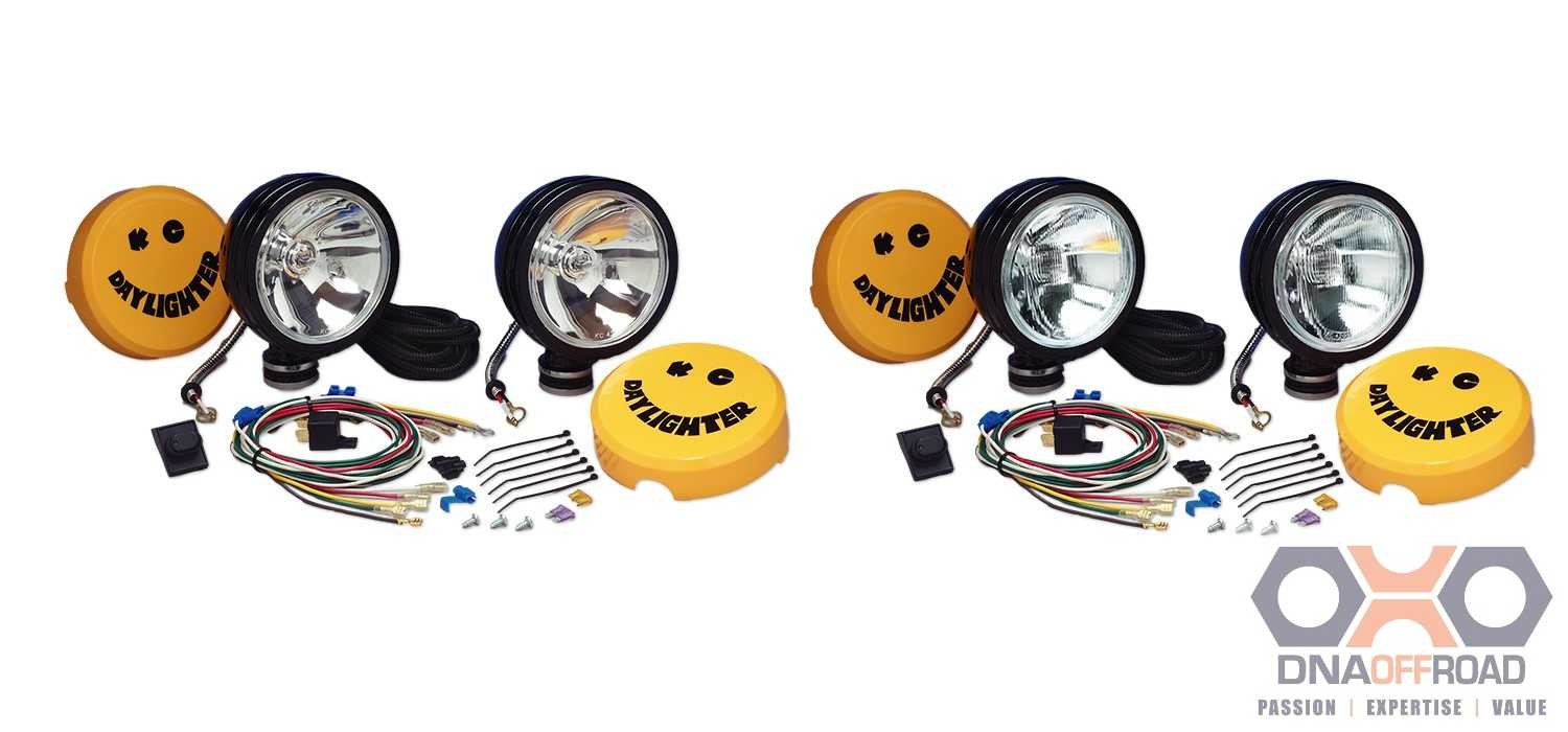 KC HiLiTES Daylighter spot and spread halogen package
