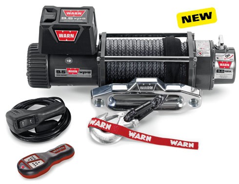 Warn winch 9.5XP-S with Spydura synthetic rope
