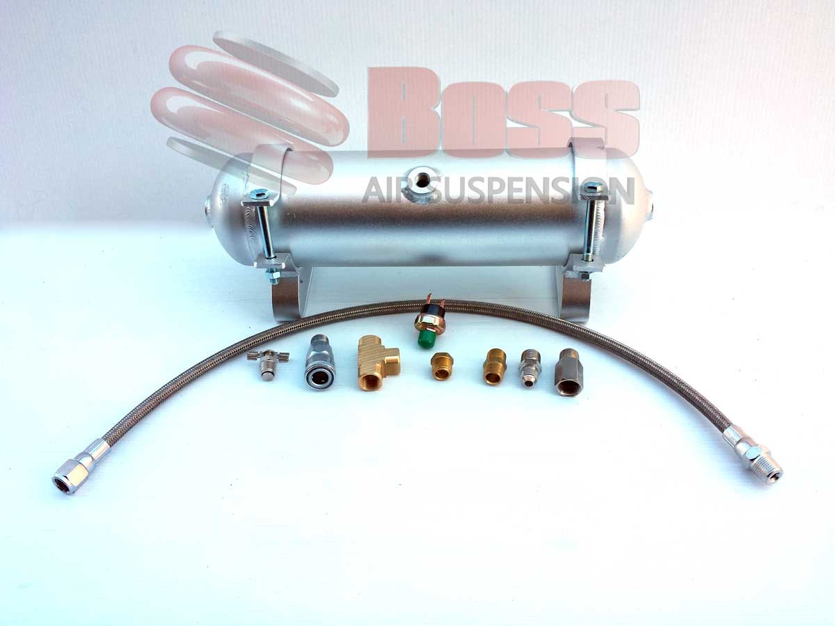 3L Aluminium air tank 3 port complete