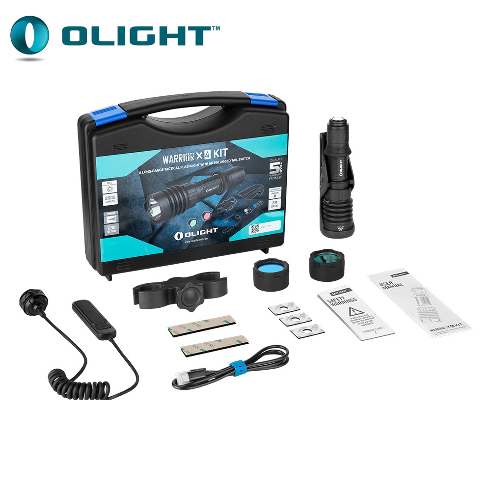Olight Warrior X 4 hunters kit - 2600Lm