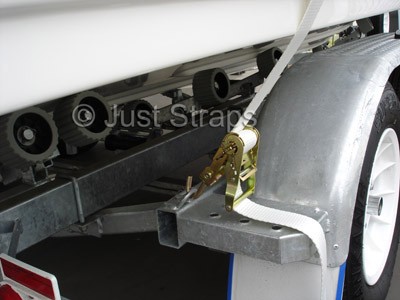 Just Straps Medium duty ratchet with swivel J hook 50mmx6m