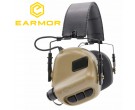 Earmor Premium Electronic Earmuffs M31 - Coyote Brown