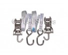 Just Straps Transom stainless steel ratchet with J hook 25mmx1.5m [pair]