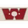 Warn solenoid housing sticker, Genuine warn red "W"sticker for the solenoid housing, Warn W decal