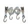 Just Straps Transom stainless steel ratchet with s hooks 25mmx1.5m [pair]