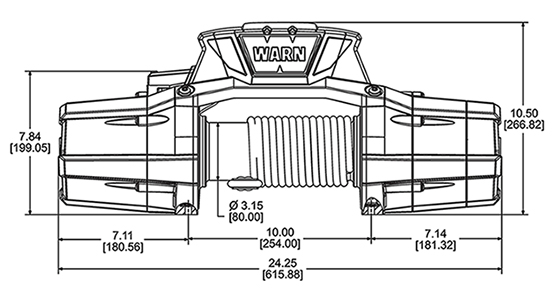 Warn Zeon 10 Platimum with cable